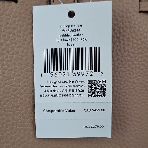 Kate Spade NY NWT "Hayes" Leather Tote - Picture 5 of 8